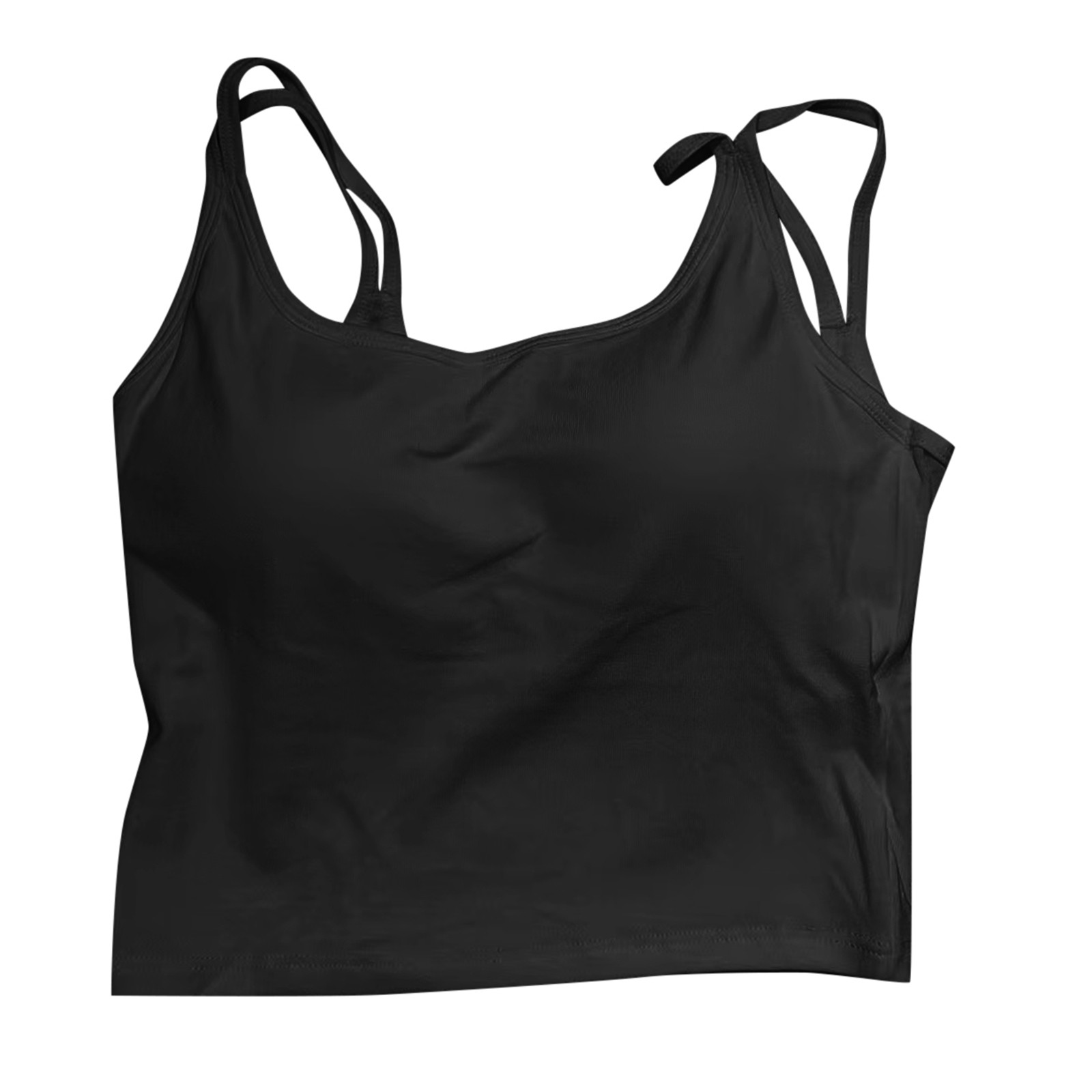 thumbnail image 5 of Camiseta sin mangas lisa para mujer: tejido suave y transpirable, prenda informal versátil para primavera/verano, fácil de cuidar., 5 of 5